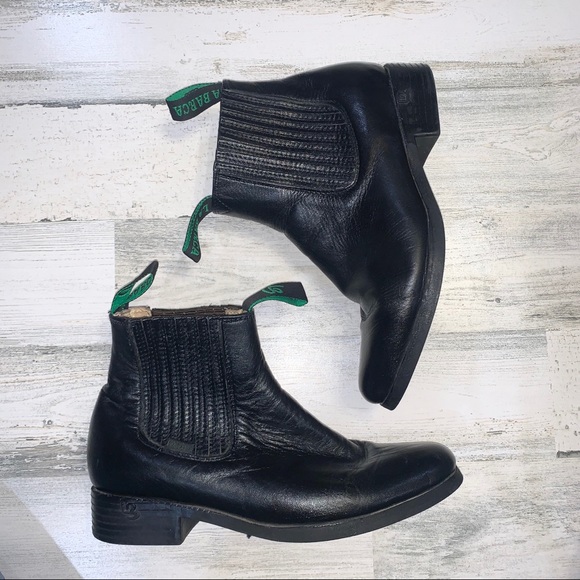 La Barca | Black Ankle Boots - Picture 1 of 8